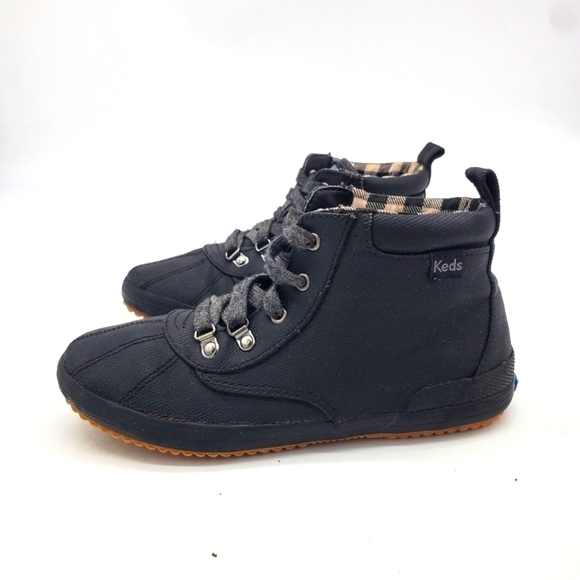 Keds Shoes Youth 2 Scout BT 2 Twill Black Lace Up Waterproof Boots - Picture 1 of 13